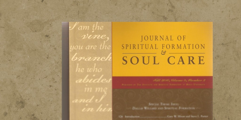 Journal of Spiritual Formation and Soul Care